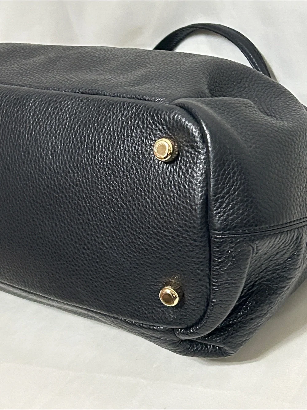 COACH ALLY SATCHEL PEBBLE LEATHER IN BLACK